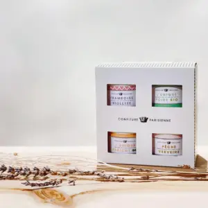 Confiture Parisienne 巴黎人果醬-小禮盒四入組 禮盒包裝 | Confiture Parisienne 巴黎人果醬.