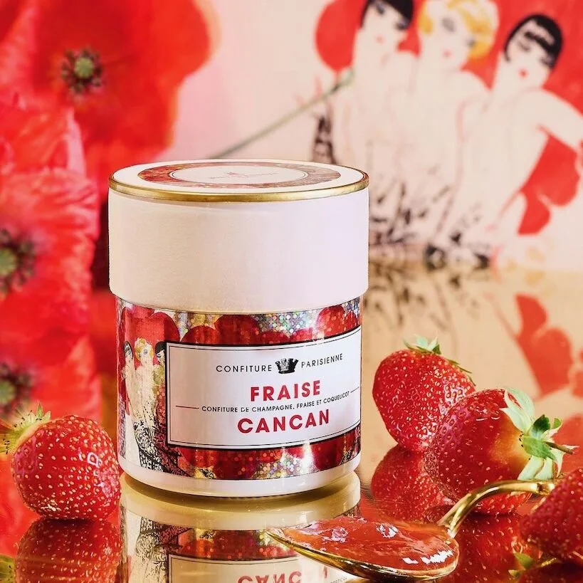 香檳、草莓與罌粟籽糖漿(草莓康康舞)【紅磨坊聯名款】 - Confiture Parisienne 巴黎人果醬 1 CONFITURE PARISIENNE 巴黎人果醬 香檳、草莓與罌粟籽糖漿(草莓康康舞)【紅磨坊聯名款】 - Confiture Parisienne 巴黎人果醬